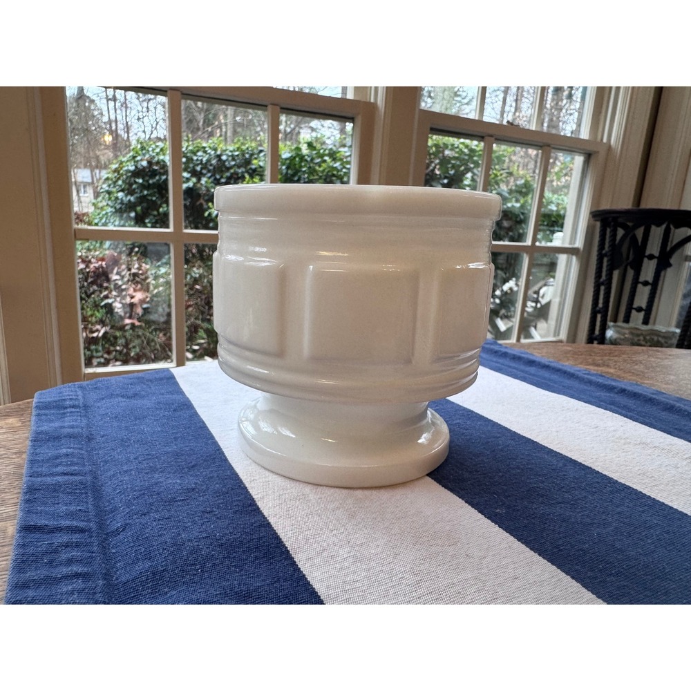 Vintage Randall Milk Glass Jardiniere Vase Planter,‎ 1960s